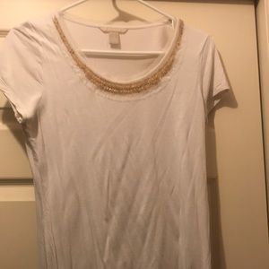 Banana Republic shirt with beaded collar